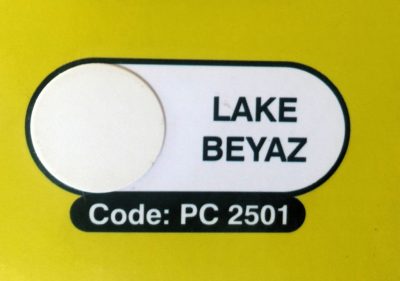 Samolepljive kapice boja - Bela glat