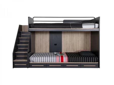 krevet na sprat still sa stepenicama - 1