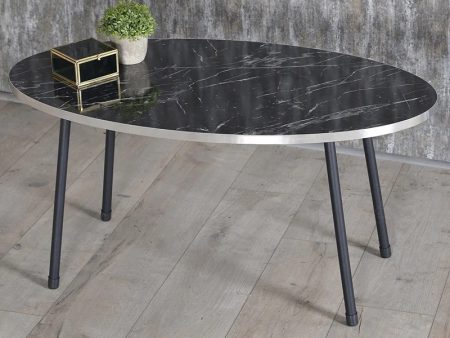 crni elipticni stocic za kafu metalne noge 2