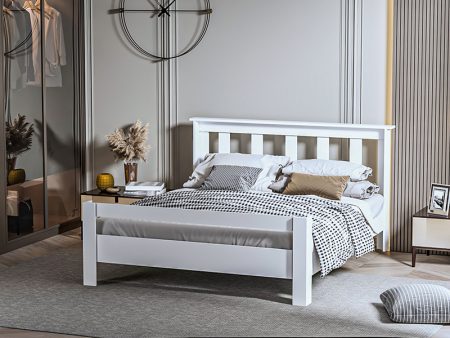 bracni krevet mdf belo 1a