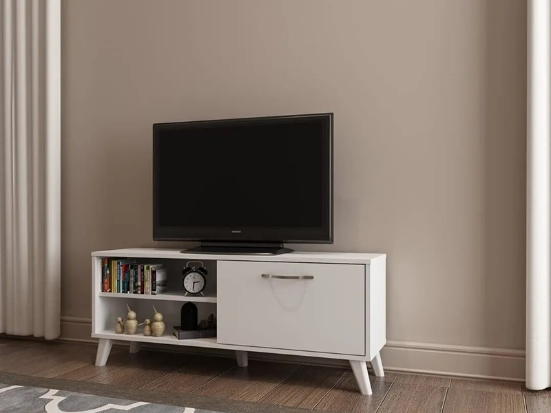tv komoda i polica belo 1a