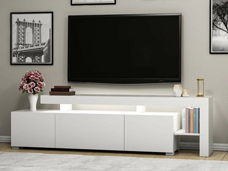 tv komoda bugra belo led rasveta 1a