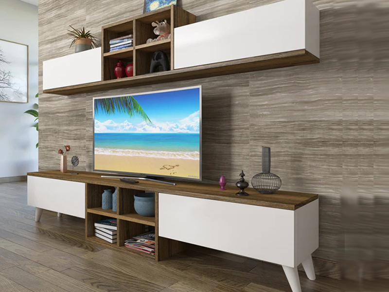 tv komoda jupiter drvni dezen - belo (3a)