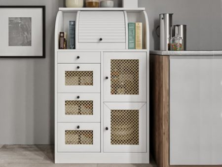 kuhinjski kredenac mdf mat belo 4a