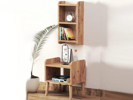 nocni stocic sa zidnom policom dekor drvo noge 1a jpg