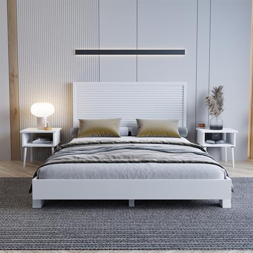 Alaz Model Vhite Bor Borovo Borovo CEDIT i dva setovi komodina (horizontalno) - Слика 3