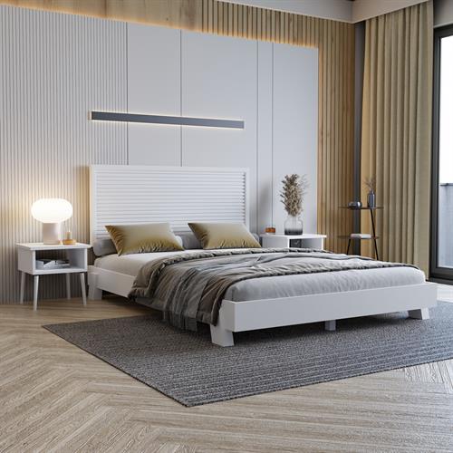 Alaz Model Vhite Bor Borovo Borovo CEDIT i dva setovi komodina (horizontalno) - Слика 4